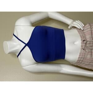 GAP Fit Eclipse Blue Bra Top XS Brami Halter Yoga Cami Tank Athletic